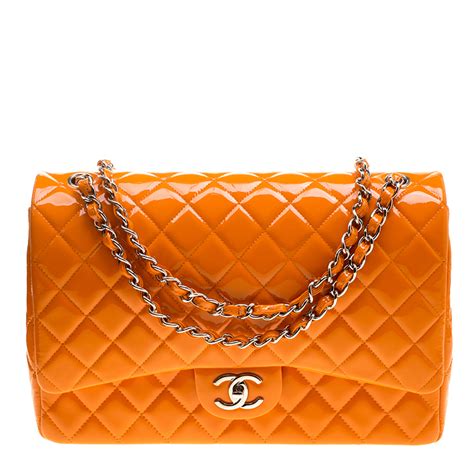 orange chanel purse|chanel orange bag.